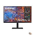 LCD Samsung 27" S27B800PXI черный {IPS 3840x2160 60Hz 1ms 400cd(350cd) 16:9 178/178 1000:1 10bit(8bit+FRC) RJ45 3xUSB3.0 USB-C HDMI2.0 DisplayPort1.4 HAS Pivot}