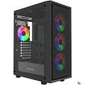 Powercase Mistral EA16, Tempered Glass, 4x 120mm FRGB Fan, чёрный, ATX  (CMAEA16-L4)
