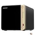 Сетевое хранилище без дисков/ SMB QNAPTS-464-8G NAS 4 HDD trays, 4-core Intel Celeron N5105/N5095 2.0-2.9 GHz, 8 GB RAM (1 x 8 GB) up to 16 GB (2 x 8G