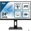 LCD AOC 23.8" 24P2Q Black с поворотом экрана {IPS 1920x1080 75Hz 4 ms 178/178 250cd DVI HDMI DisplayPort 1.2 4xUSB3.2 MM Pivot}