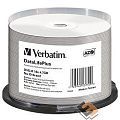Verbatim  Диски DVD-R  4.7Gb 16-х, Cake Box 50шт. Printable (43755)