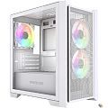Powercase Alisio Micro Z3W ARGB V2, Tempered Glass, 3x 120mm ARGB fan, белый, mATX  (CAMZW-A3-V2)