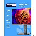 CBR LCD Монитор 27" MB-2701, IPS, FHD 1920x1080, 100Гц, Динамики 2*3W, HAS, Pivot, 1*DP/1*HDMI/1*VGA, внутренний БП, FreeSync, черный, кабель HDMI