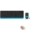 A-4Tech Клавиатура + мышь A4 Fstyler FG1010  BLUE клав:черный/синий мышь:черный/синий USB беспроводная [1147572]