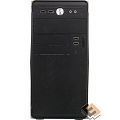 Корпус Accord ACC-B022 черный без БП mATX 1x80mm 1x92mm 2x120mm 4xUSB2.0 audio