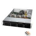 Supermicro CSE-LA25TQC-R609LP server chassis, 2U Dual and Single Intel and AMD CPUs, 7 low-profile expansion slot(s), 8 x 3.5" (tool-less) or 2.5"