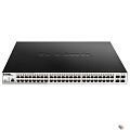 D-Link DGS-1210-52MPP/ME/B3A PROJ Управляемый L2 коммутатор с 48 портами 10/100/1000Base-T и 4 портами 1000Base-X SFP (48 портов PoE 802.3af/at, PoE-б