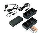 Зарядное устройство Two 3 slot battery chargers (charges 6 batteries) with power supply and Y cable; ZQ600, QLn or ZQ500. EU power cord included(SAC-