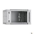 Cabeus SH-05F-6U60/45 Шкаф телекоммуникационный настенный 19" 6U 600x450x368mm (ШхГхВ) дверь стекло