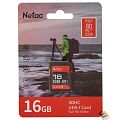 SecureDigital 16GB Netac P600 SDHC U1/C10 up to 80MB/s, retail pack [NT02P600STN-016G-R]