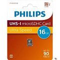 Micro SecureDigital 16GB Philips High Speed  microSDHC Class 10 90MB/s (FM16MD55B/97)