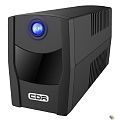 ИБП CBR [QTM-650T-2F-LCUC] Line Interactive  650VA/360W 7Ah12V 2 x Shuko, HID-USB, RJ45/11