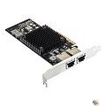 Exegate EX292507RUS Сетевой адаптер ExeGate EXE-X550-T2 (PCI-E x8 v3.0, порты 2xRJ45 (медные), 10Gb/s (10/5/2.5/1Gb/s, 100Mb/s), Server NIC Inte