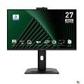 MSI PRO 27" MP275QPDG {IPS 2560x1440 100Hz 1ms 1300:1 250cd178/178 2xHDMI DisplayPort USB-C 4xUSB RJ-45 Speaker WebCam HAS Pivot} [9S6-3PC8CM-005]