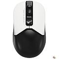 Мышь A4Tech Fstyler FG12 Panda белый/черный оптическая (1200dpi) беспроводная USB (3but)