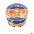 Verbatim  Диски DVD-R Verbatim 16-x 4.7Gb (50 шт)/Shrink/50 Azo (43788)