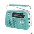 RITMIX RPR-045 AZURE {Радиоприёмник портатив. 3хдиапазонный FM/AM/SW, Bluetooth v.5.3, воспрс USB и с карт памяти micro