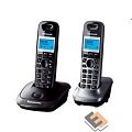 Panasonic KX-TG2512RU2 {Доп трубка в комплекте, АОН, Caller ID, спикерфон, полифония}