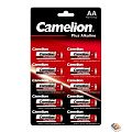 Camelion Plus Alkaline BL1x10  LR6 отрывные (LR6-BP1x10P, батарейка,1.5В) (10 шт. в уп-ке)