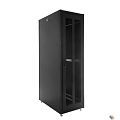 ЦМО Шкаф телекоммуникационный напольный ЭКОНОМ 42U (600 x 1000) дверь перфорированная 2 шт., цвет черный (ШТК-Э-42.6.10-44АА-9005)