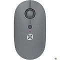 Мышь Оклик 409MW графитовый оптическая 1600dpi silent беспров. BT/Radio USB для ноутбука 4but (2007545)