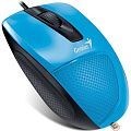 Genius Мышь DX-150X Blue { эргономичная, оптическая, 1000 dpi, 3 кнопки+колесо прокрутки, провод 1,5 м, USB} [31010231102/31010004407]