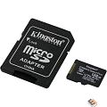 Micro SecureDigital 128Gb Kingston SDCS2/128GB {MicroSDXC Class 10 UHS-I, SD adapter}