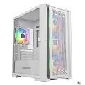 Powercase ByteFlow Micro White, Tempered Glass, 4х 120mm ARGB fans, ARGB HUB, белый, mATX  (CAMBFW-A4)