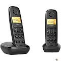 Gigaset [L36852-H2812-A601] A270 Duo Rus черный (труб. в компл.:2шт) АОН