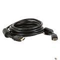 5bites APC-014-075 Кабель  HDMI M / HDMI M V1.4b, высокоскоростной, ethernet+3D, зол.разъемы, ферр.кольца, 7.5м.