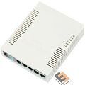 MikroTik RB260GS (CSS106-5G-1S)(r2) Коммутатор управляемый, RouterBOARD 260GS 5-port Gigabit smart switch with SFP cage