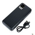 Perfeo Powerbank WATERFALL 20000 mAh/LED дисплей/PD + QC 3.0/Type-C/2 USB/Выход: 5A, max 22.5WBlack (PF_E1471)