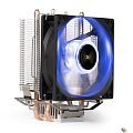 Exegate EX286297RUS Кулер ExeGate Wizard EXX200-PWM.BLUE (Al+Copper, 2 тепл.трубки, LGA775/1150/115