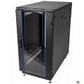 ЦМО Шкаф телекоммуникационный напольный 24U (600 x 600) дверь стекло, чёрный, ШТК-М-24.6.6-1ААА-9005