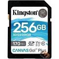 SecureDigital 256Gb Kingston Canvas Go Plus SDXC UHS-I U3 V30 (170/90 Mb/s) SDG3/256GB