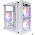 1STPLAYER FIREBASE X1 White / mATX / 3x120mm LED fans / X1-WH-3F1-W