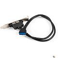 Exegate EX298295RUS Планка портов в корпус 2xUSB3.0 ExeGate BrctUSB3-2A (USB 3.0 20pin (IDC 20pin F) --> 2x USB 3.0 Af,