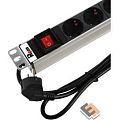 ЦМО Блок розеток Rem-16 с выкл и USB-портом, 6 Schuko, 16A, алюм., 19", шнур 1,8 м.(R-16-6S-V-U-440-1.8)