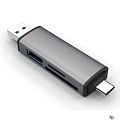 Bion USB Type-C/USB 3.0 (2 в 1) Card reader, microSD/T-Flash/SD/SDHC/SDXC, доп.выход USB 3.0 хаб, поддержка OT