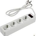 5bites Сетевой фильтр GARDA SP4W-510 4S / 3*0.75MM2 / 1M / WHITE