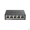 D-Link DGS-1005D/R1A Неуправляемый коммутатор с 5 портами 10/100/1000Base-T