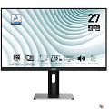 MSI PRO 27" MP273QP {IPS 2560x1440 75Hz 1ms 178/178 1000:1 8bit 2xHDMI1.4b Displayport1.2a 2x2W Pivot Height VESA} [9S6-3PB69H-027]