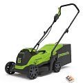 Greenworks GD24LM33 Газонокосилка аккумуляторная , 24V, 33 см, бесщеточная, без АКБ и ЗУ [2516107]