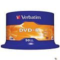 Verbatim  Диски DVD-R  4.7Gb 16-х, 50шт, Cake Box (43548)