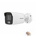 HIKVISION DS-2CD2027G2-LU(C)(2.8mm) 2.8-2.8мм Камера видеонаблюдения IP цветная корп.:белый