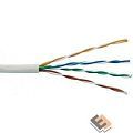 Exegate EX261518RUS Кабель UTP 4 пары кат.5e Exegate Special CCA, 26AWG, бухта 305м, серый, PVC