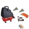 FUBAG WOOD MASTER KIT Компрессор + набор из 4 предметов [646035] {Реси- вер, л 6.Произ- водит., л/мин 180 Давле- ние, бар 8 Мощность, кВт1.1 Напря- же