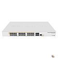 MikroTik CRS328-24P-4S+RM Коммутатор с поддержкой PoE, 802.3af/at, 4 SFP+, 24 x 1000Mbit