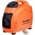 Генератор инверторный PATRIOT 2000i [474101035] {Двигатель 4т, АИ-92, 72сс,мощность рабочая/максимальная -1,5/1,8 кВт, объём б