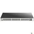 D-Link DGS-3000-52X/B1A Управляемый L2 коммутатор с 48 портами 10/100/1000Base-T и 4 портами 10GBase-X SFP+